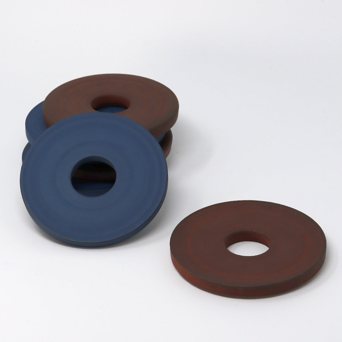 Ceramic Trivet Dark Blue & Wine