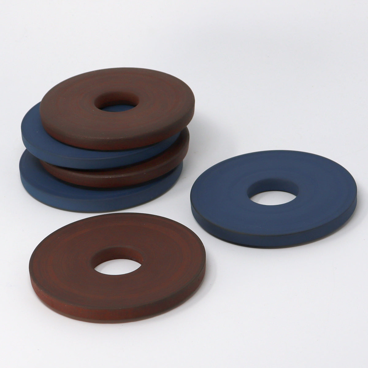 Ceramic Trivet Dark Blue & Wine