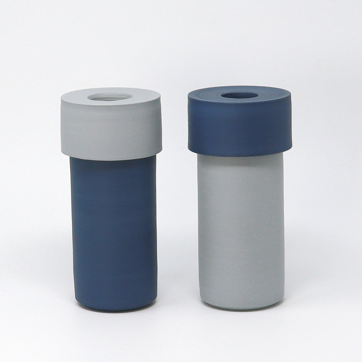 Two-tone Vase - Dark Blue / Light Blue