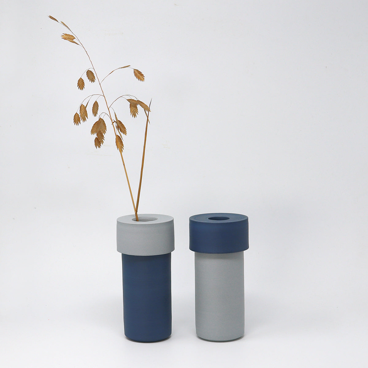 Two-tone Vase - Dark Blue / Light Blue