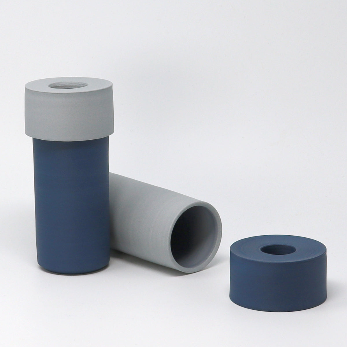 Two-tone Vase - Dark Blue / Light Blue
