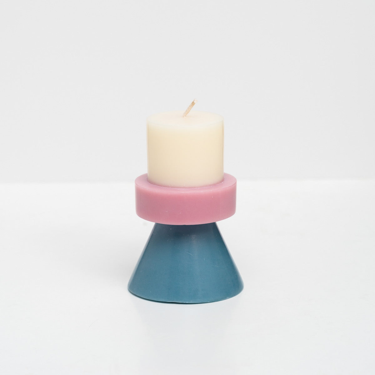 Stack Candle Mini - Ivory/Lavender/Blue Grey