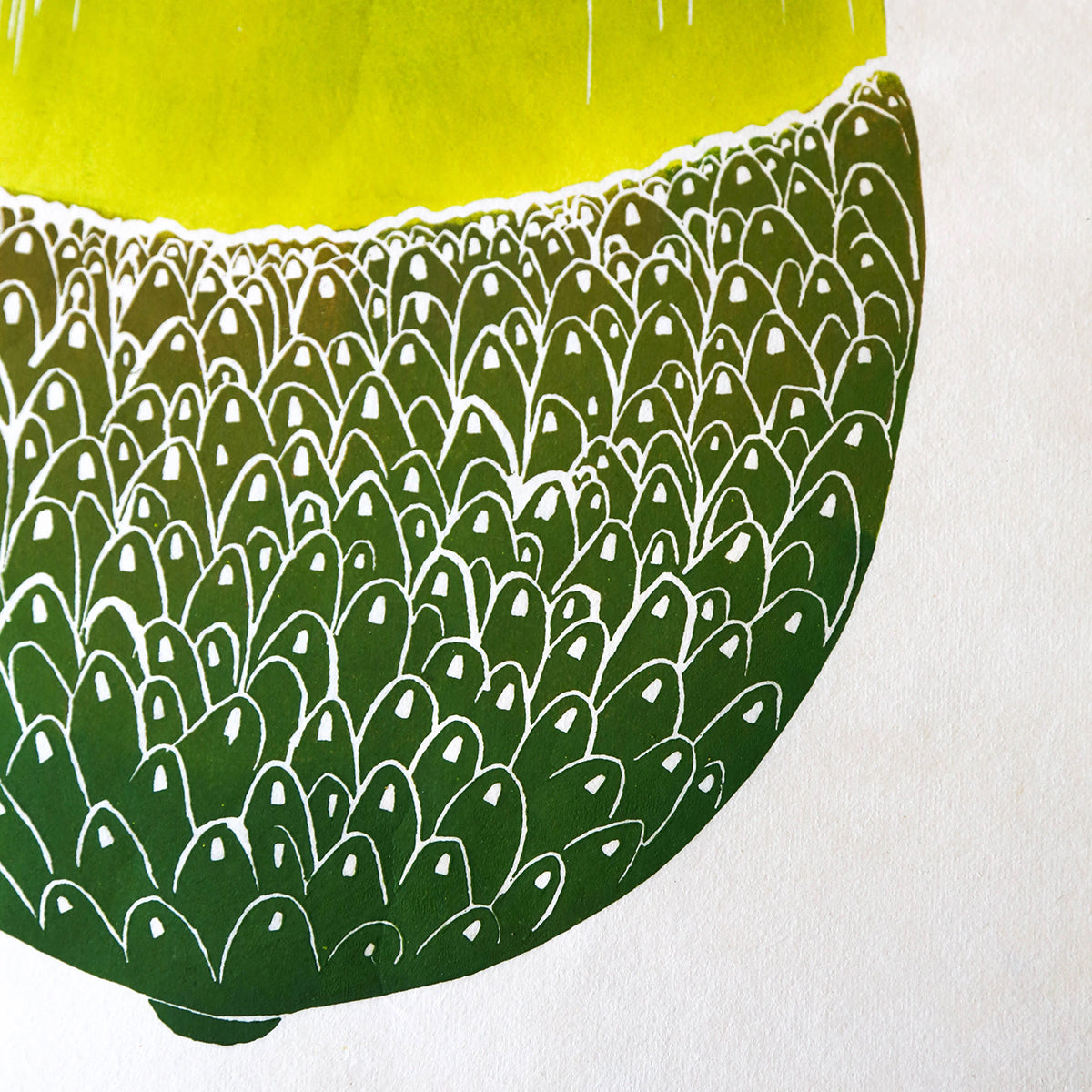 Acorn Block Print