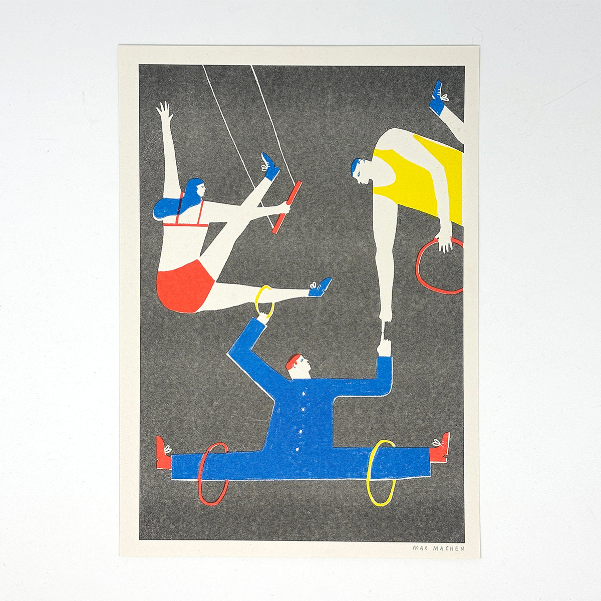 Acrobat Circus A4 Risograph Print