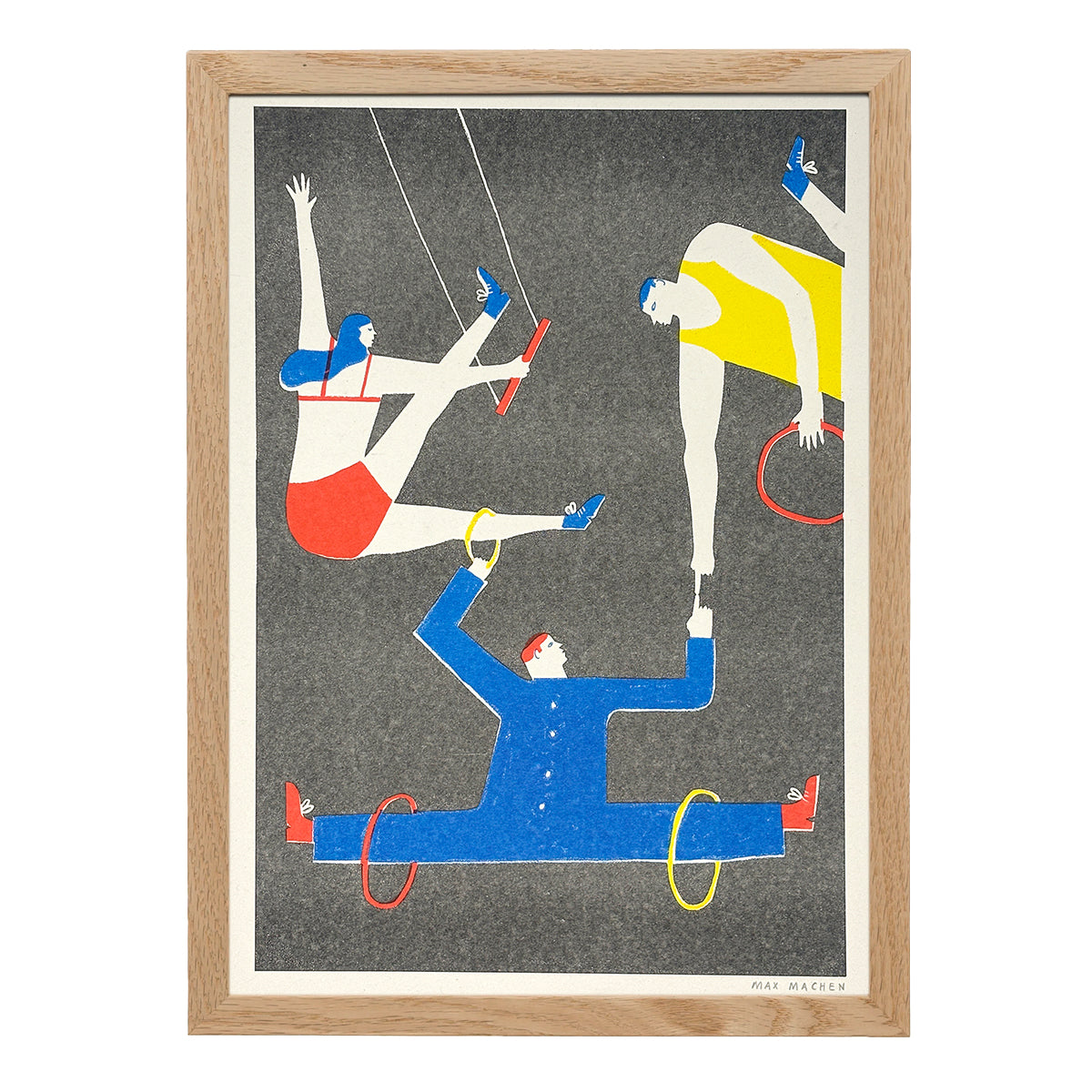 Acrobat Circus A4 Risograph Print