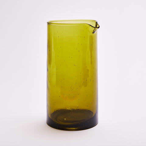 Recycled Glass Green Carafe