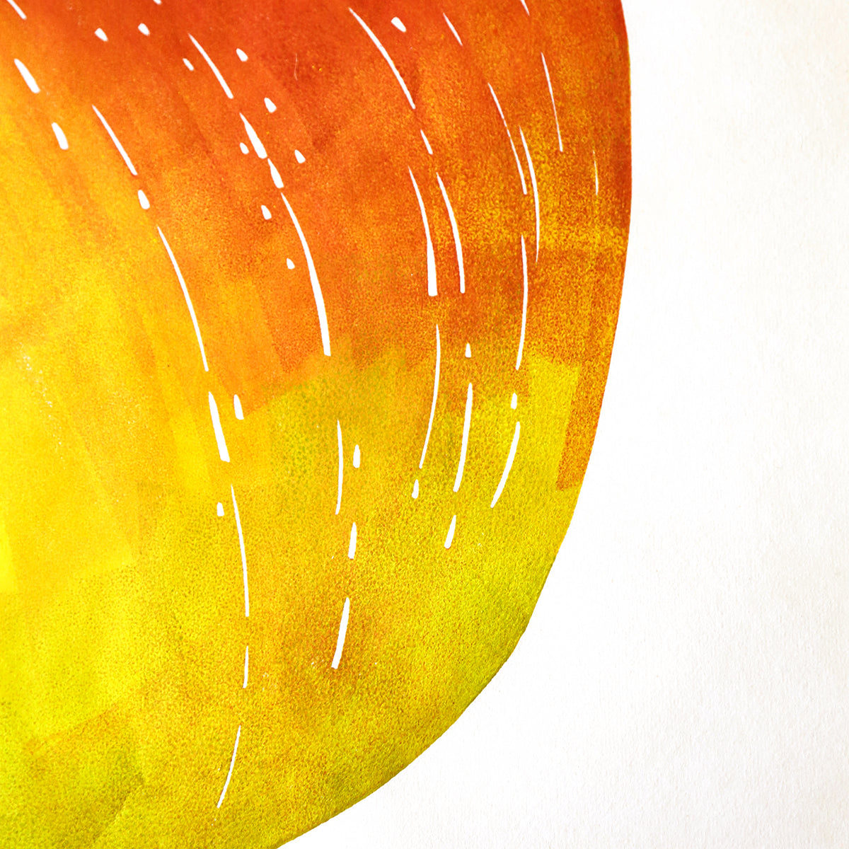 Apple Block Print