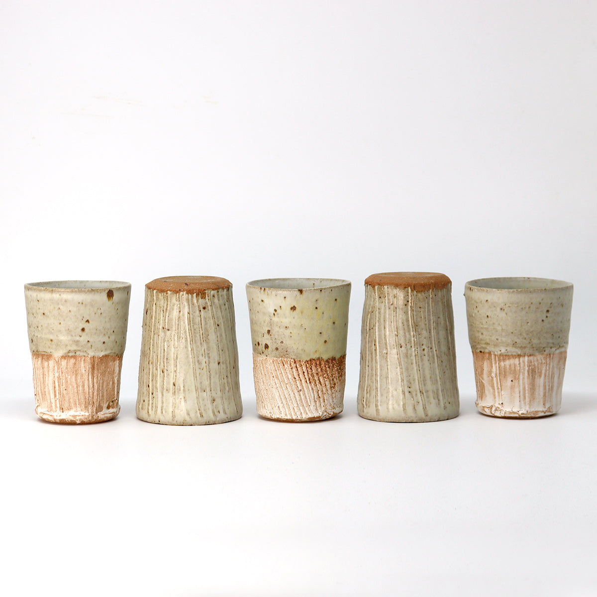 Textured Beaker - Cornish Stone and Dolomite glaze