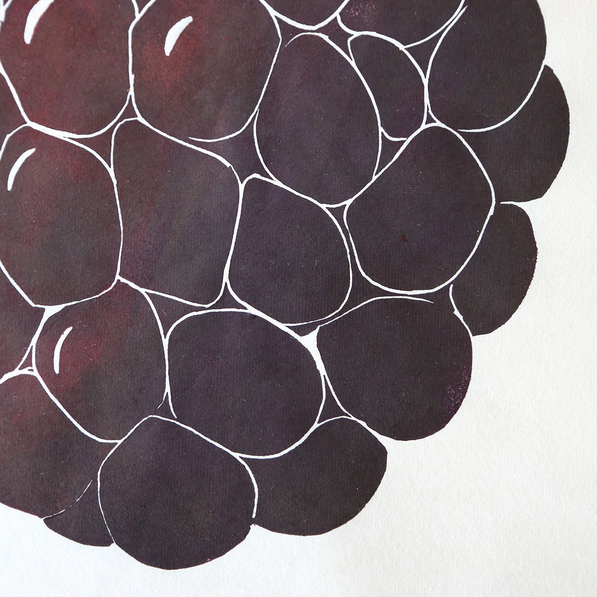 Blackberry Block Print
