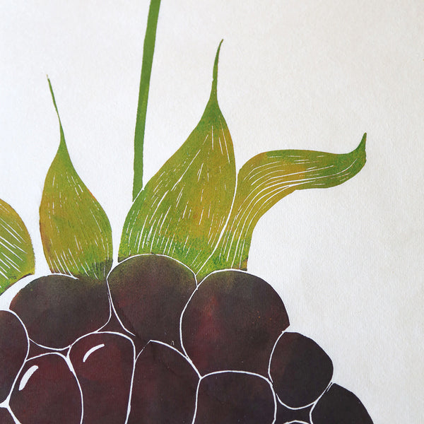 Blackberry Block Print