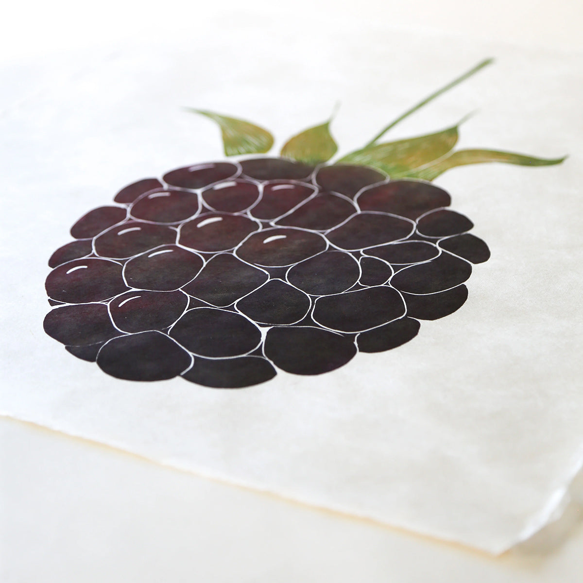 Blackberry Block Print