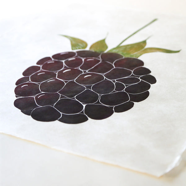 Blackberry Block Print