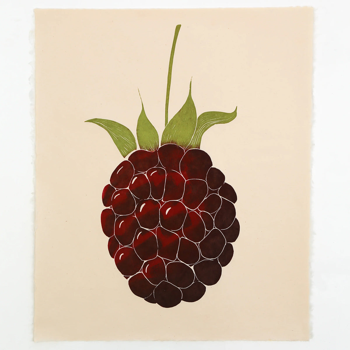 Blackberry Block Print