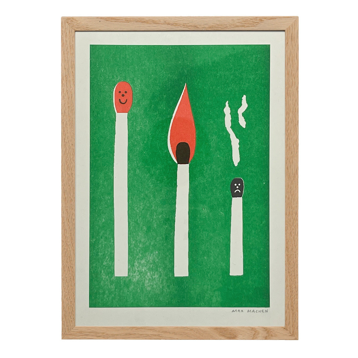 Burn Out Match A5 Risograph Print