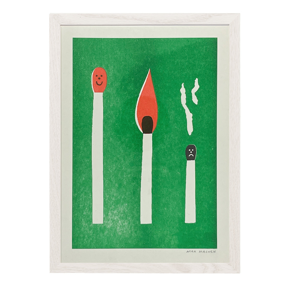 Burn Out Match A5 Risograph Print
