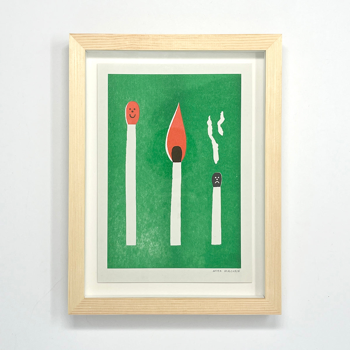 Burn Out Match A5 Risograph Print