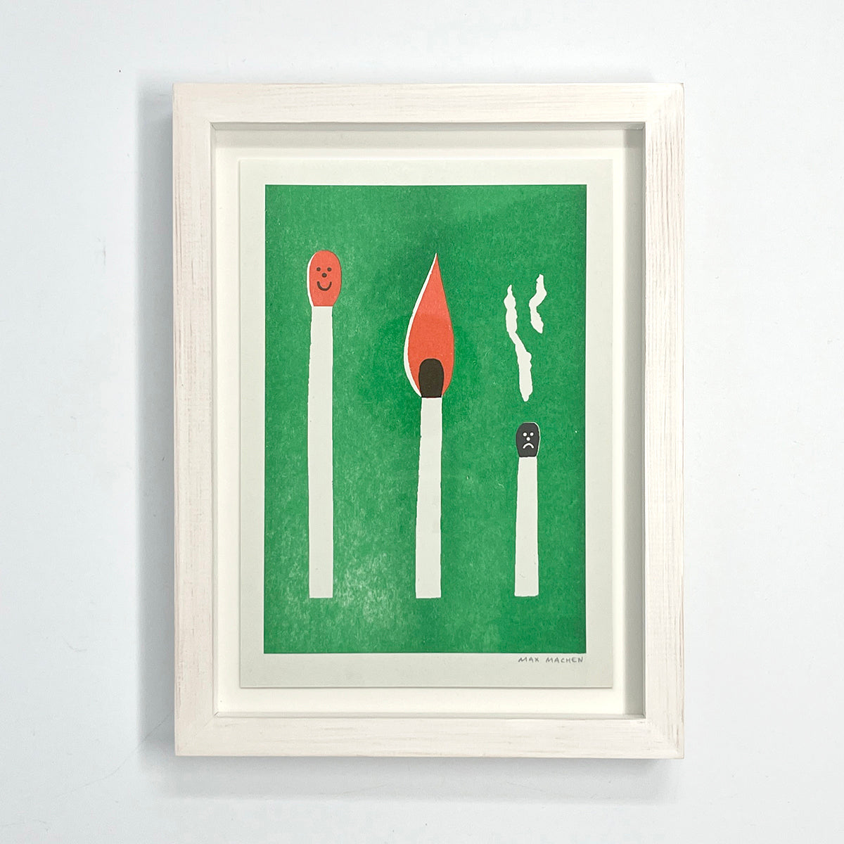 Burn Out Match A5 Risograph Print