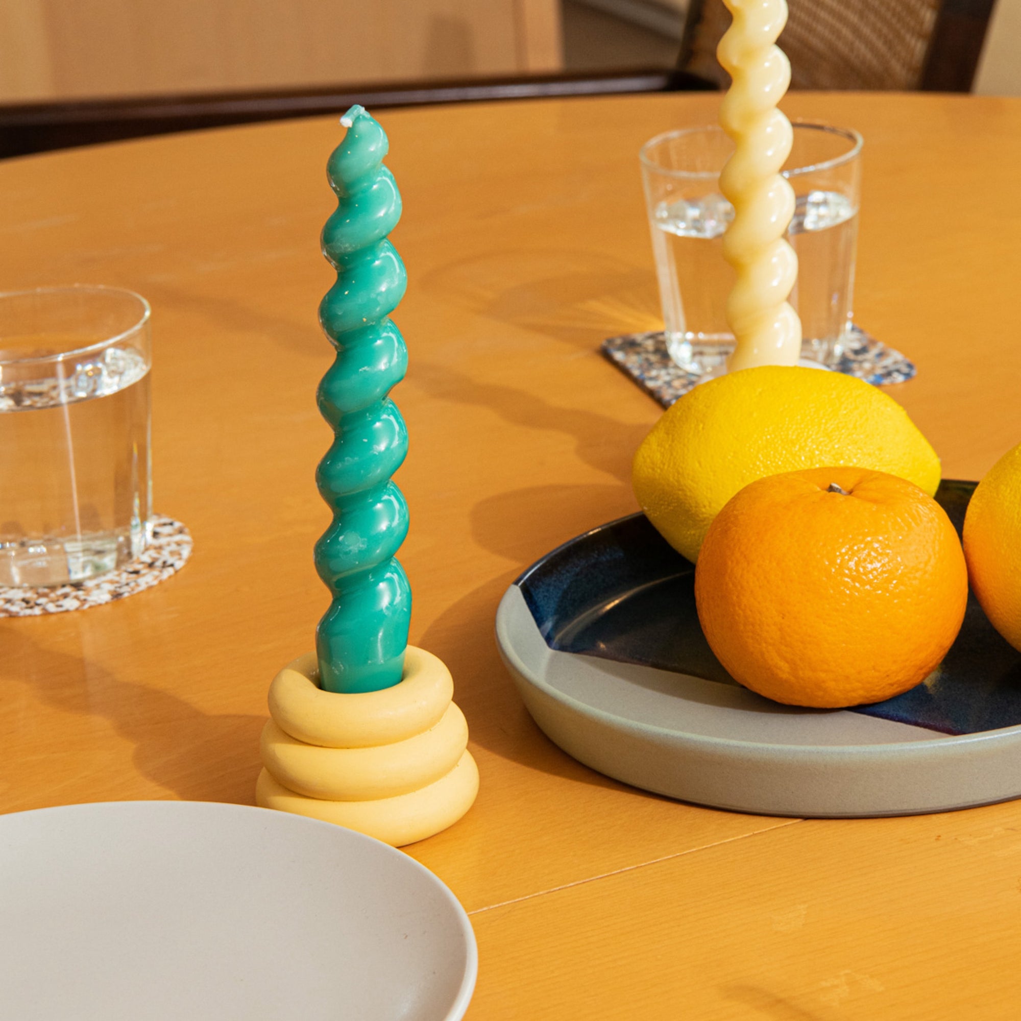 Triple O Candleholder - Tangerine