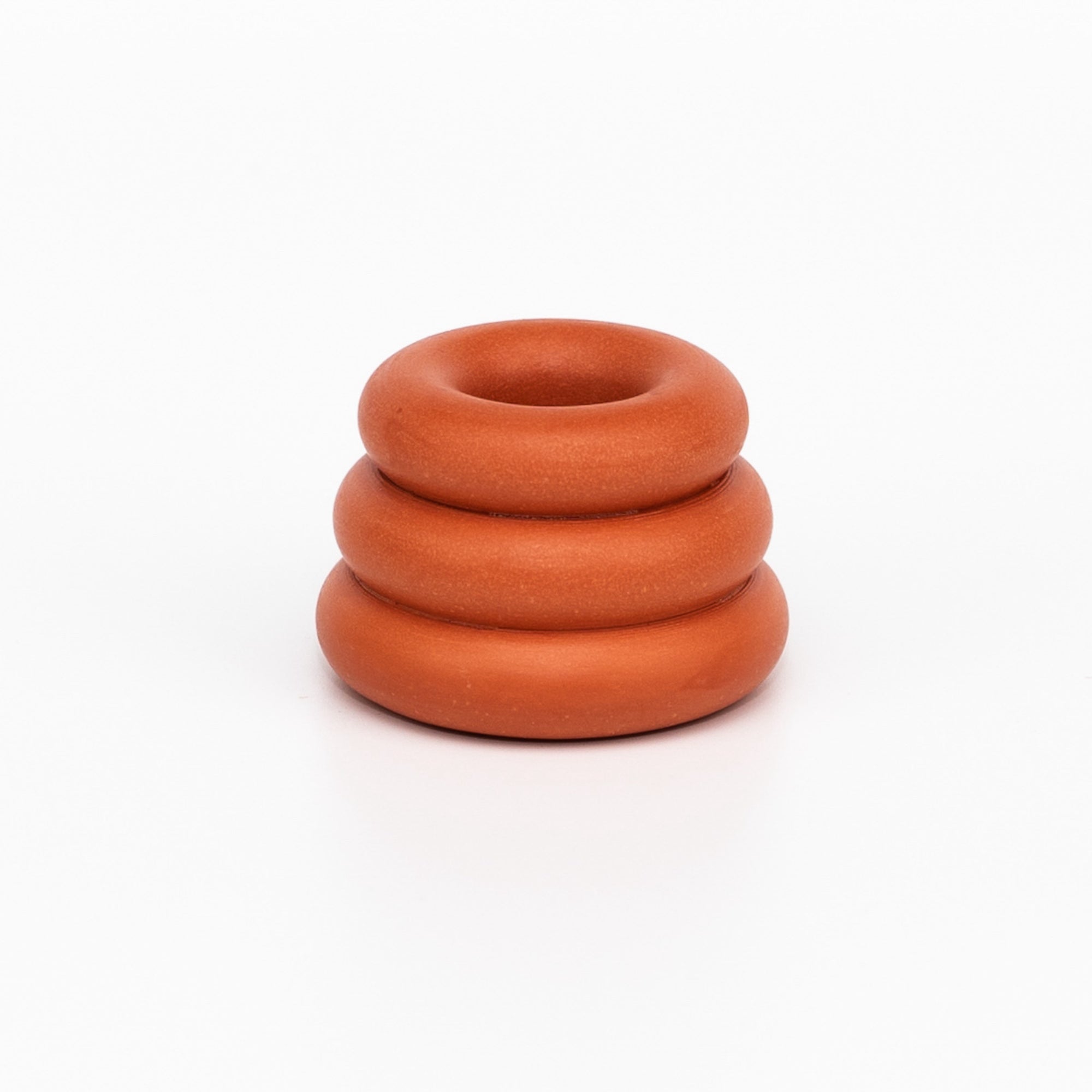 Triple O Candleholder - Terracotta