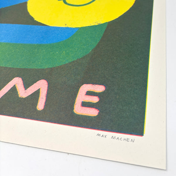 Coffee Time A3 Risograph Print