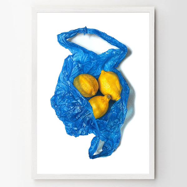 Corner Shop Lemons Giclée Print A3