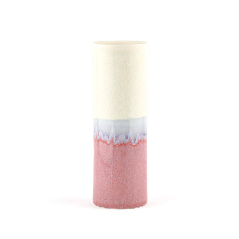 Cylinder Vase White / Lilac / Pink