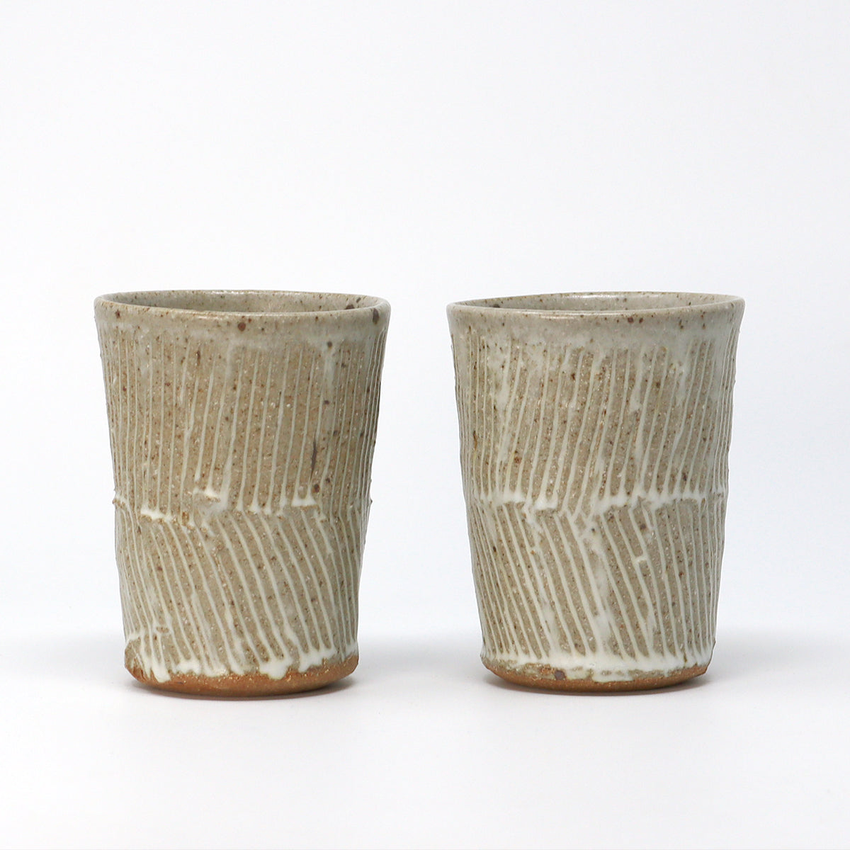 Double Incised Beaker - Cornish Stone and Dolomite glaze