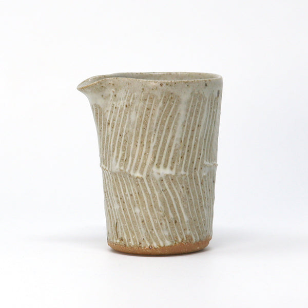 Double Incised Pourer - Cornish Stone and Dolomite glaze