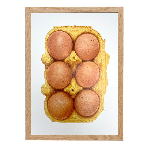Egg Box Giclée Print A4
