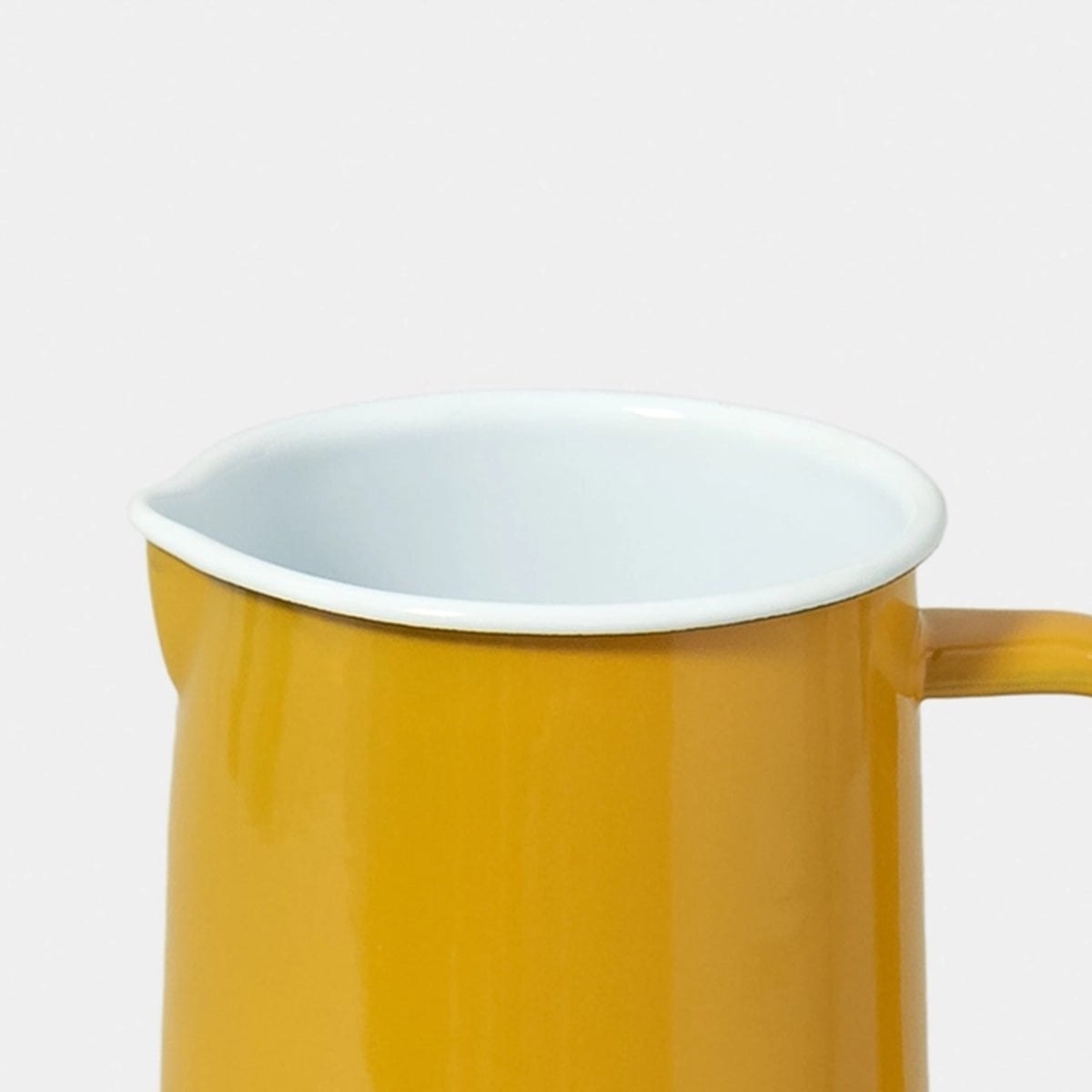 3 Pint Enamel Jug - Mustard Yellow