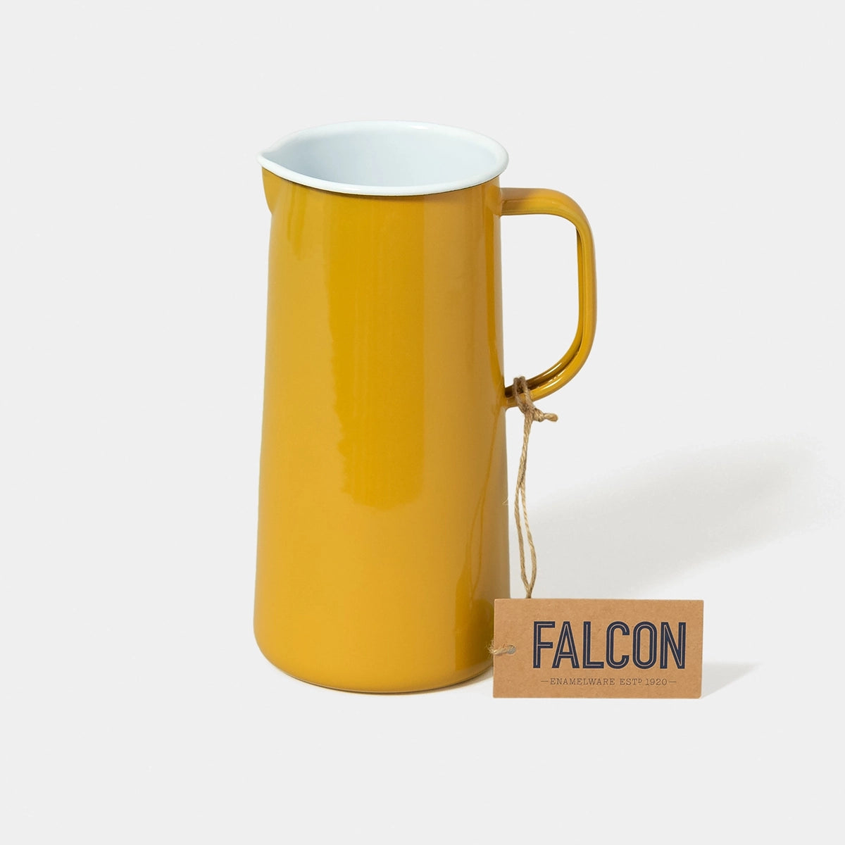 3 Pint Enamel Jug - Mustard Yellow