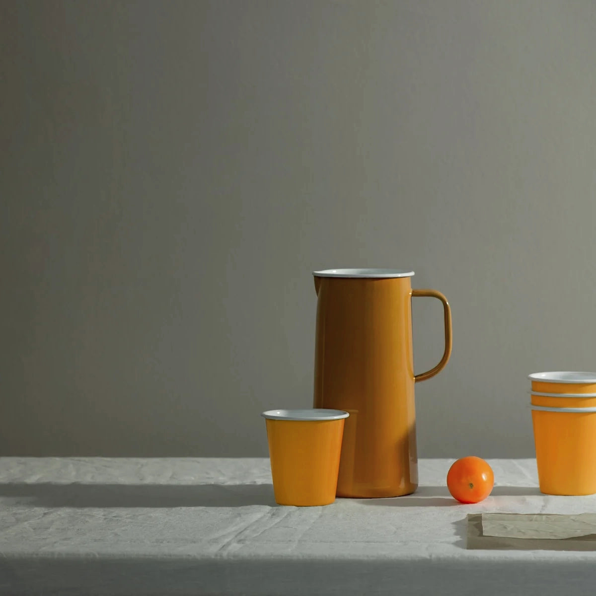 3 Pint Enamel Jug - Salted Caramel