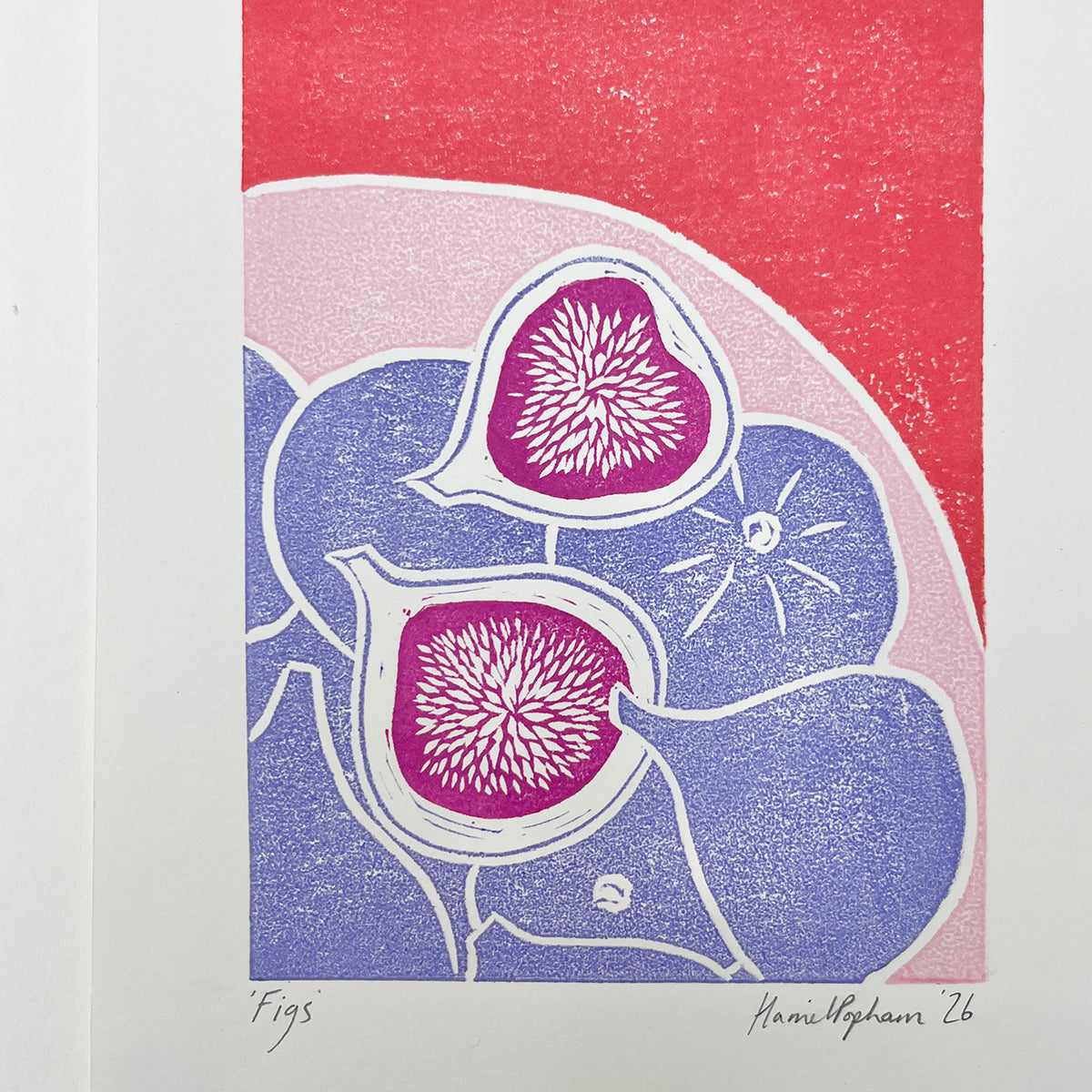 Figs A5 Lino Print