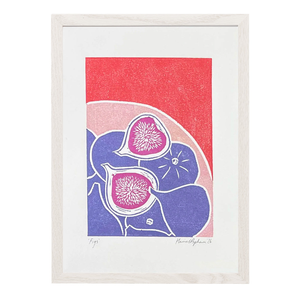 Figs A5 Lino Print