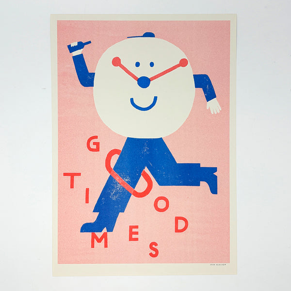 Good Times A3 Risograph Print