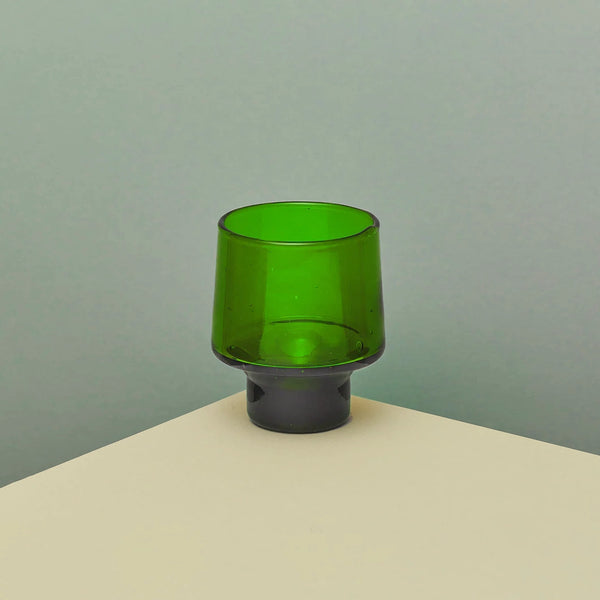 Recycled Glass Green Low Wine Glasses