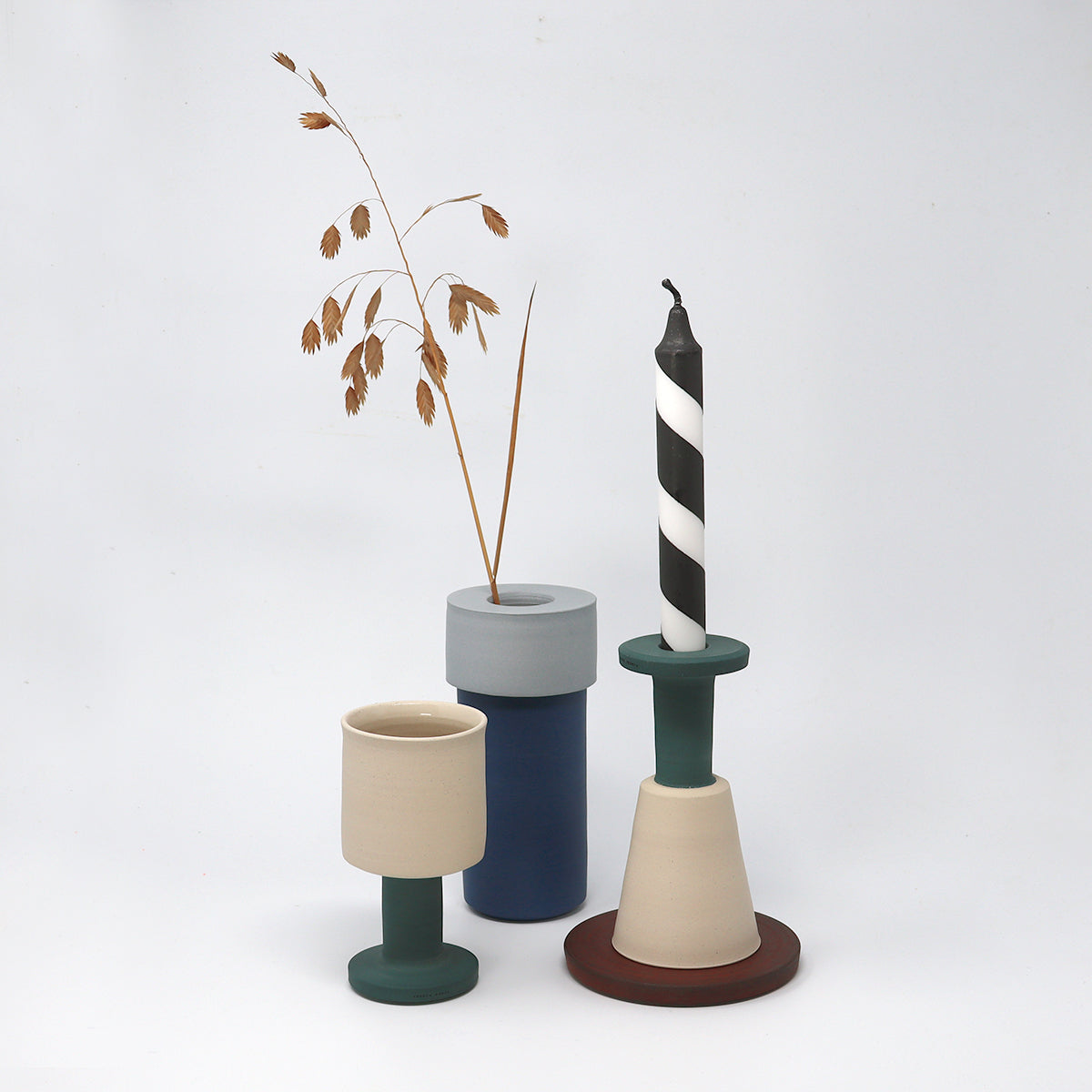 Two-tone Vase - Dark Blue / Light Blue