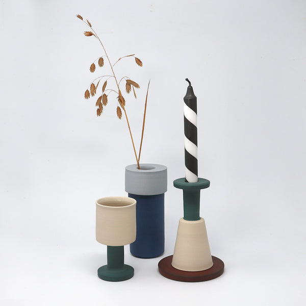 Two-tone Vase - Dark Blue / Light Blue