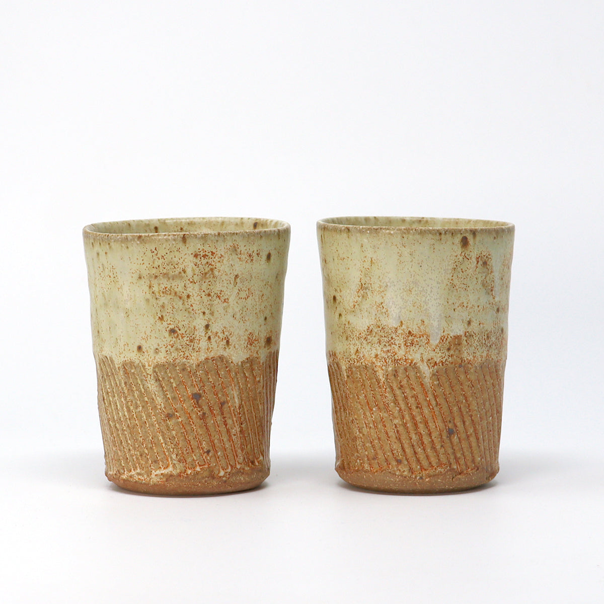 Part Incised Beaker - FFM glaze