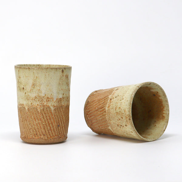 Part Incised Beaker - FFM glaze