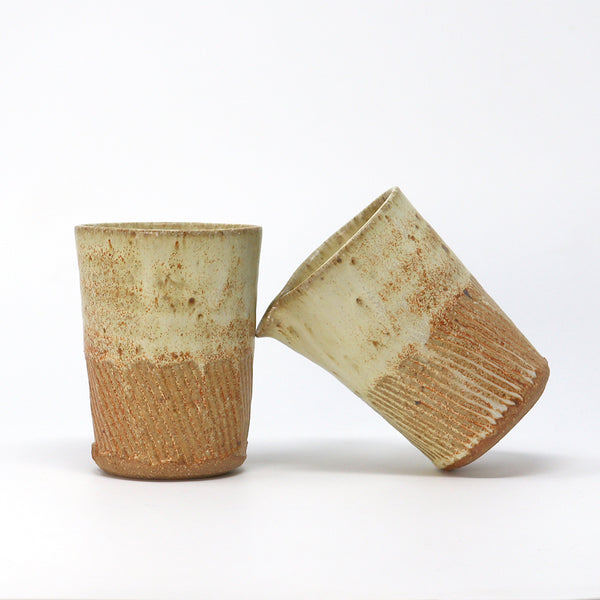 Part Incised Beaker - FFM glaze