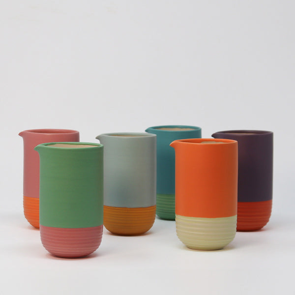 Two Tone Jug - Arsenic / Rose