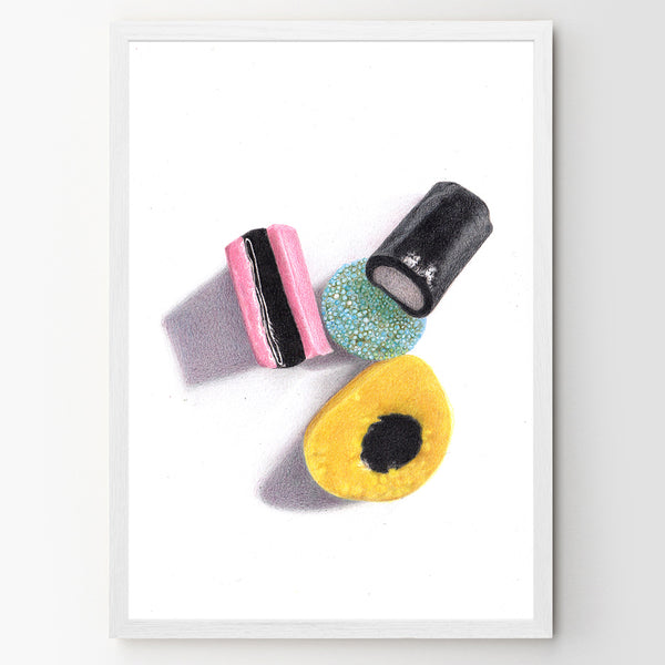 Liquorice Allsorts Giclée Print A3