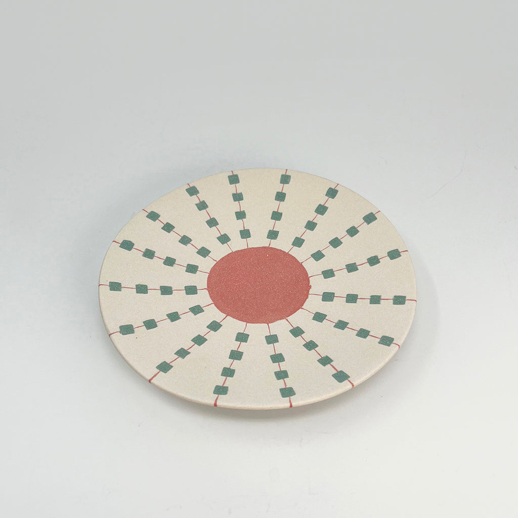 Mini Plate S - Pale Pink/Reclaim Pink/Deep Green