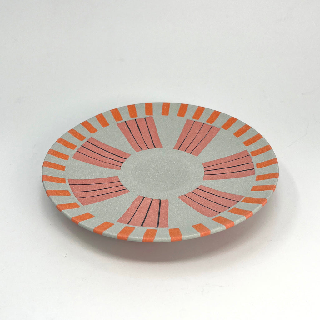 Mini Plate - Grey Blue/Reclaim Pink/Deep Orange/Black