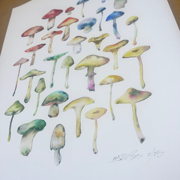 Mushroom Cluster Giclée Print