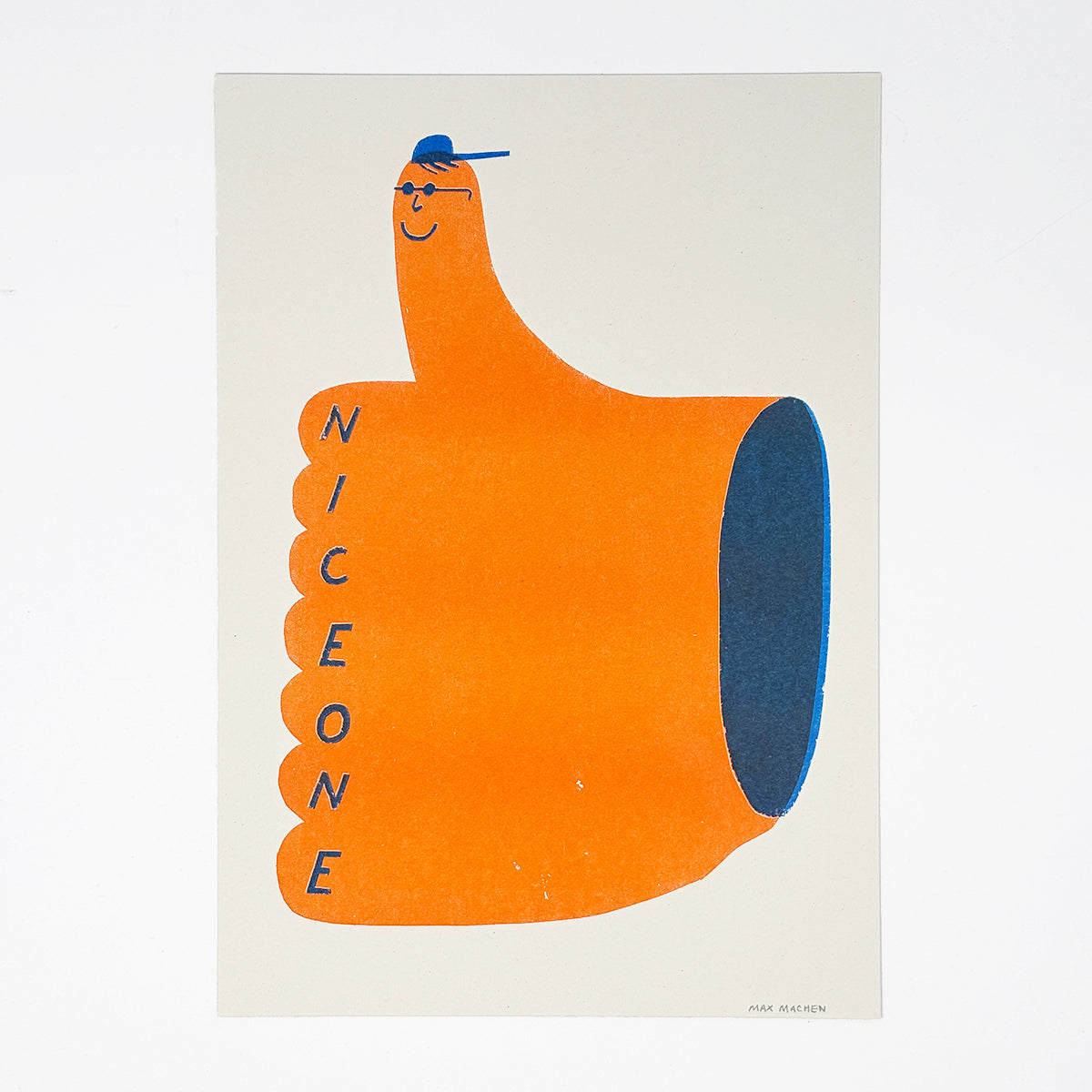 Nice One A4 Risograph Print