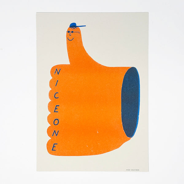 Nice One A4 Risograph Print