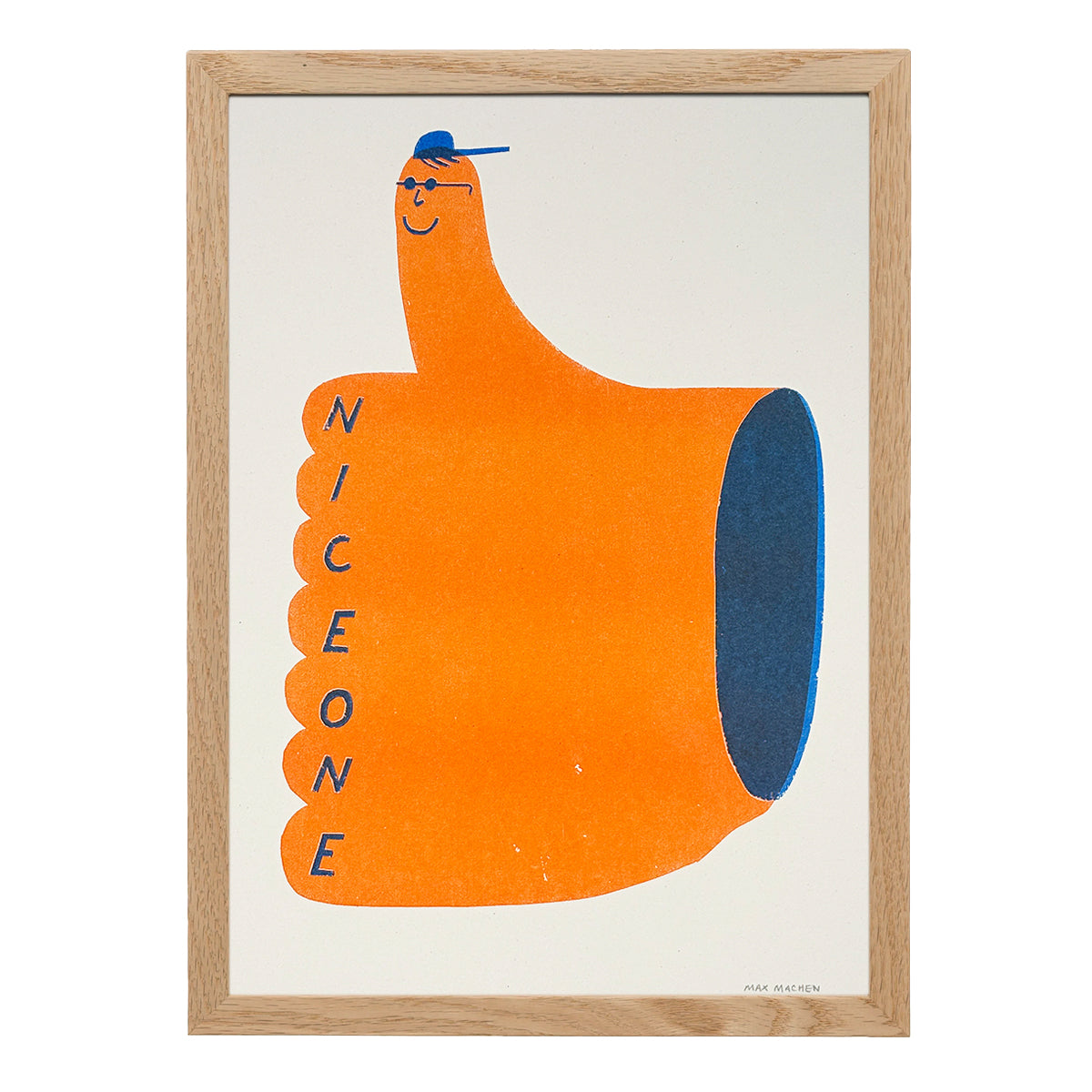 Nice One A4 Risograph Print