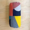 Patchwork Bolster Cushion  - Coral/Blue/Mustard